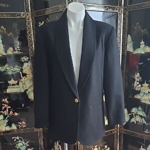 Fundamental Things Black Wool Blazer